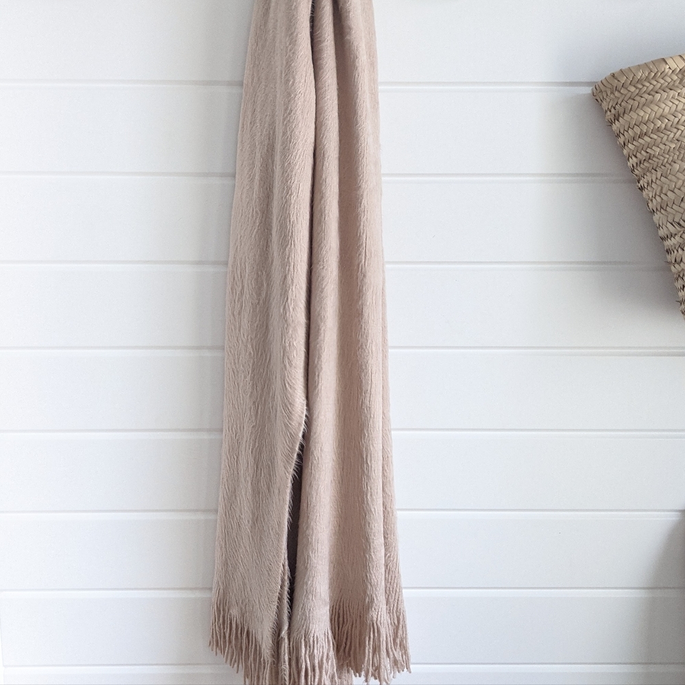 Warm Plush Light Rose Scarf